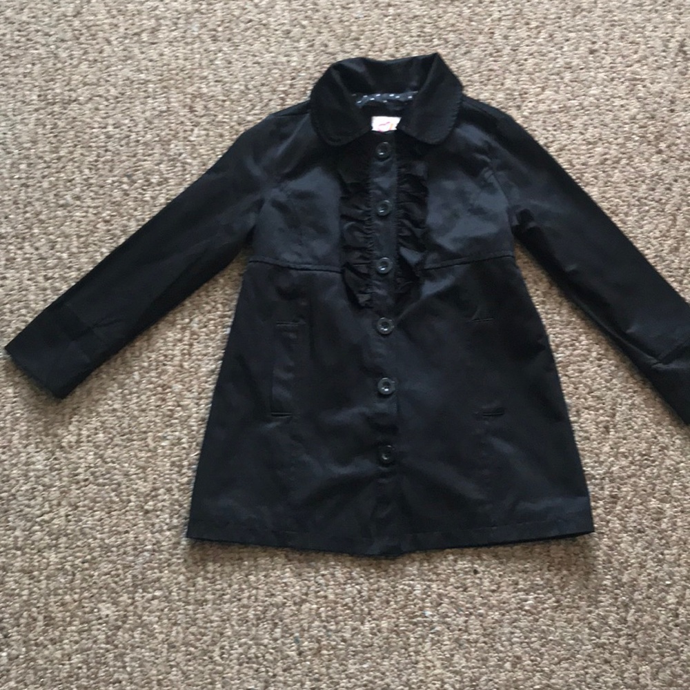 Little Girls Black Dress Coat